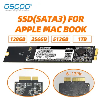 Оригинальный SSD-накопитель OSCOO для Macbook Air A1370 A1369 128 ГБ 256 ГБ 512 ГБ 1 ТБ 2010 2011 Обновление емкости твердотельного накопителя SSD