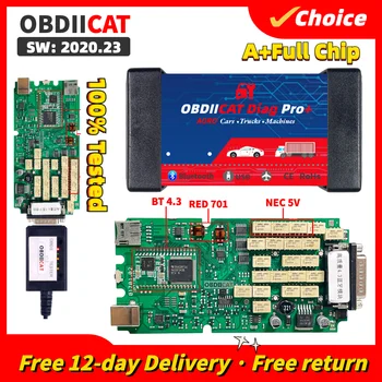 2021.11 Новый Multidiag С Bluetooth Red 701 A + Одноплатный Диагностический инструмент OBD2 Сканер TCS Test Tool Kit Для автомобиля грузовик 2в1