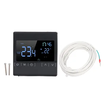 Программируемый цифровой термостат, широко используемый домашний термостат с сенсорным экраном, Память отключения питания от AC85V до 250V для парилки