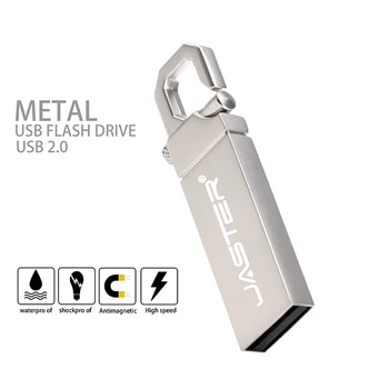 JASTER Metal реальная емкость usb 2,0 4G 8G 16G Флеш-накопитель 32G Память креативный usb флэш-накопитель подарочная флешка