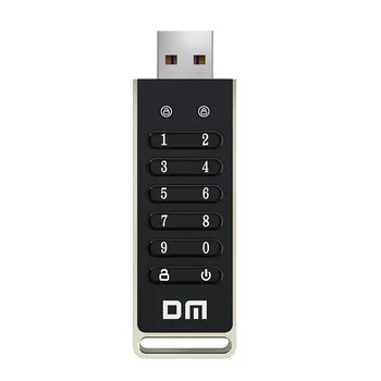 DM FD063 256-битный зашифрованный USB-накопитель с защищенным паролем, флэш-накопитель USB3.2, поддержка U-диска, функция сброса/очистки/автоматической блокировки